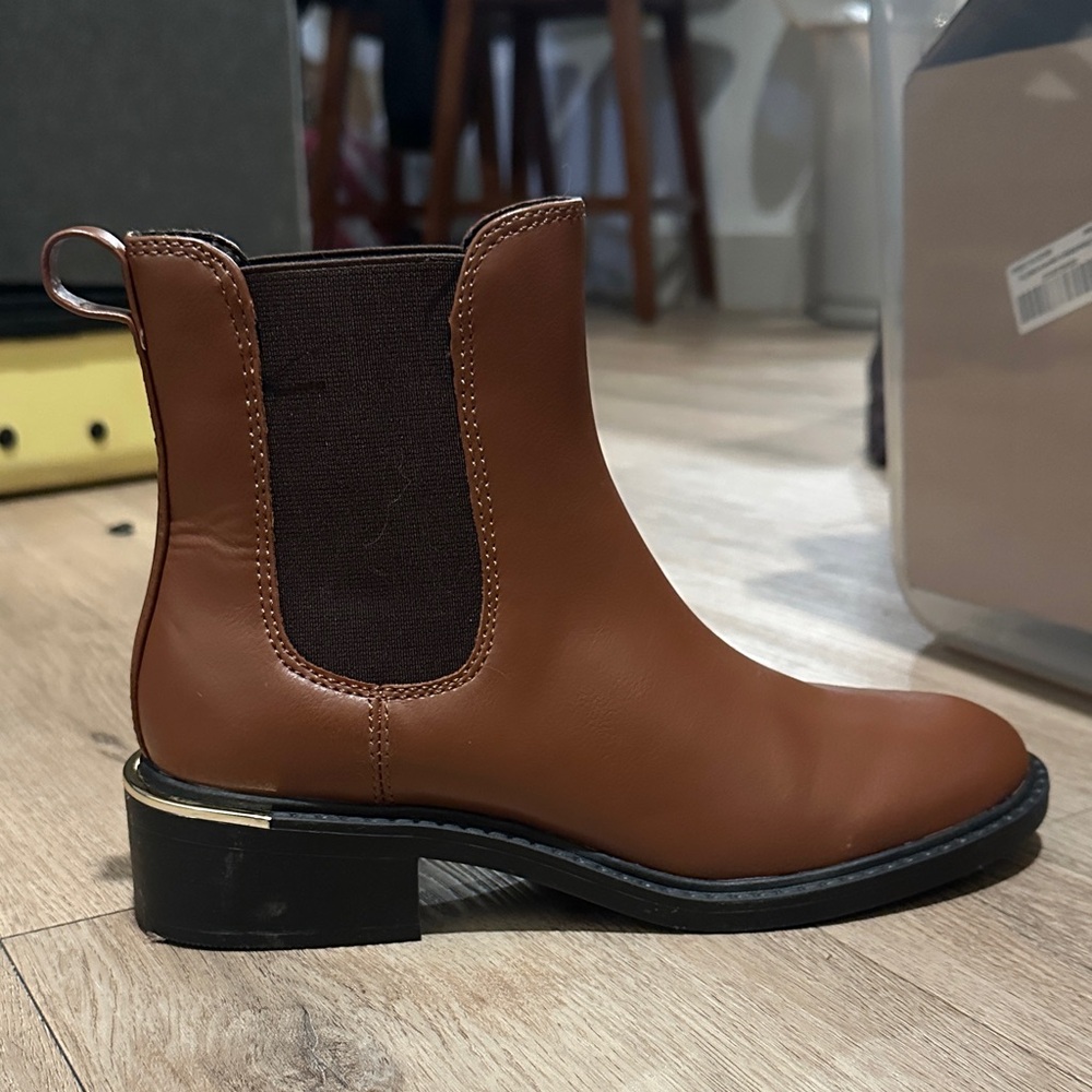 Brown Leather Ankle Boots